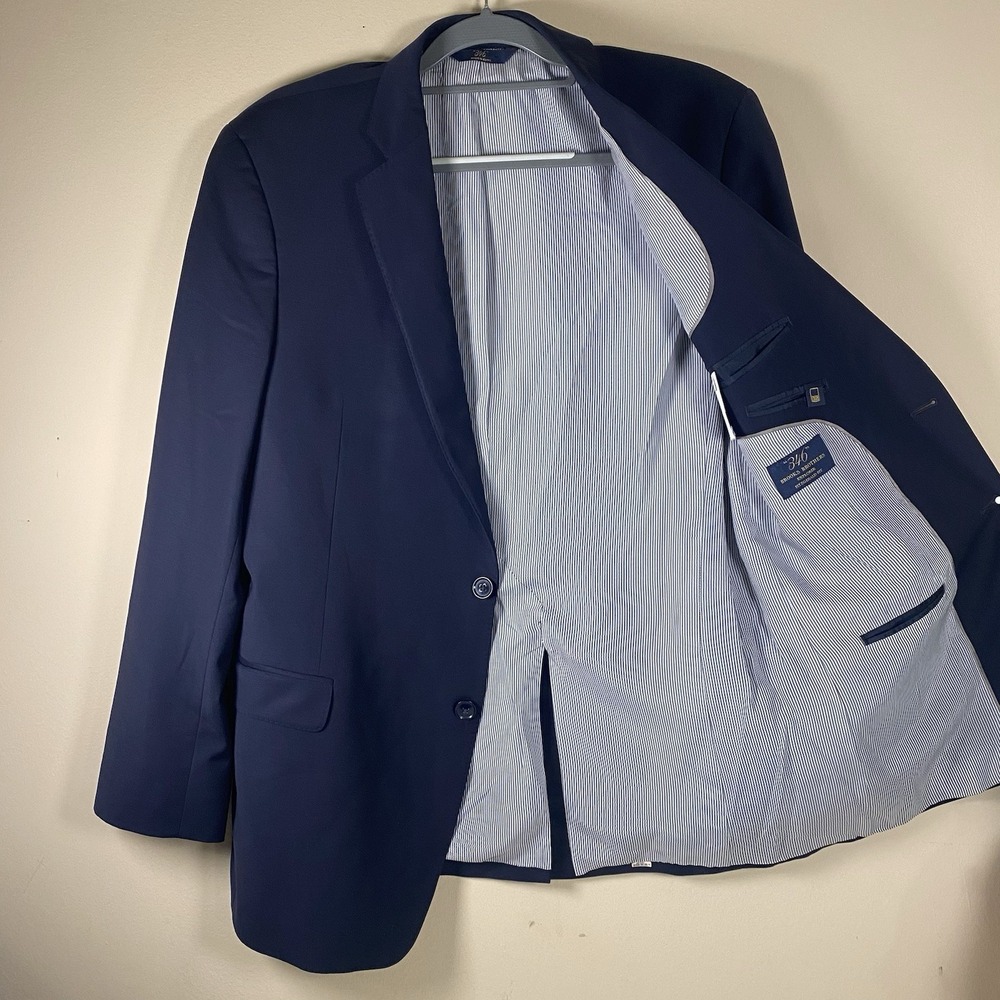 Brooks Brothers Explorer‎ Fitzgerald Fit Blue Blazer 41L Wool Blend Sport Coat